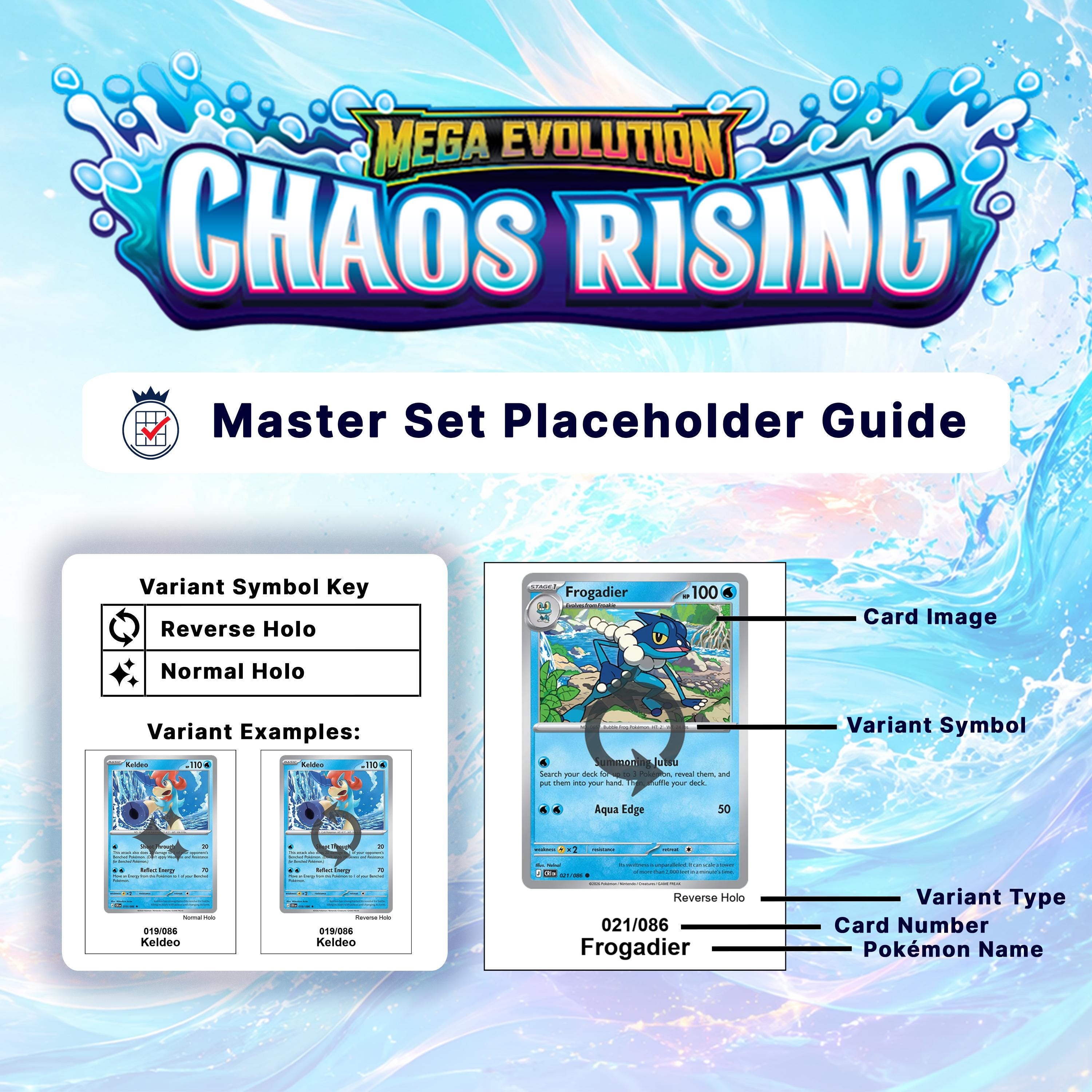 Chaos Rising Master Set | Binder Placeholder Kit