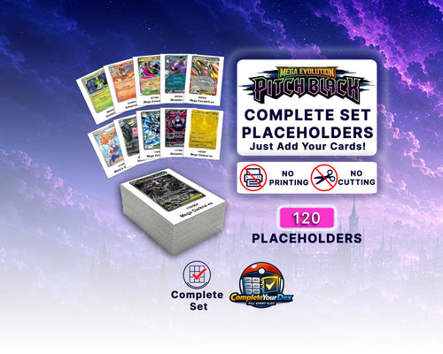 Pitch Black Complete Set Binder Placeholder Kit