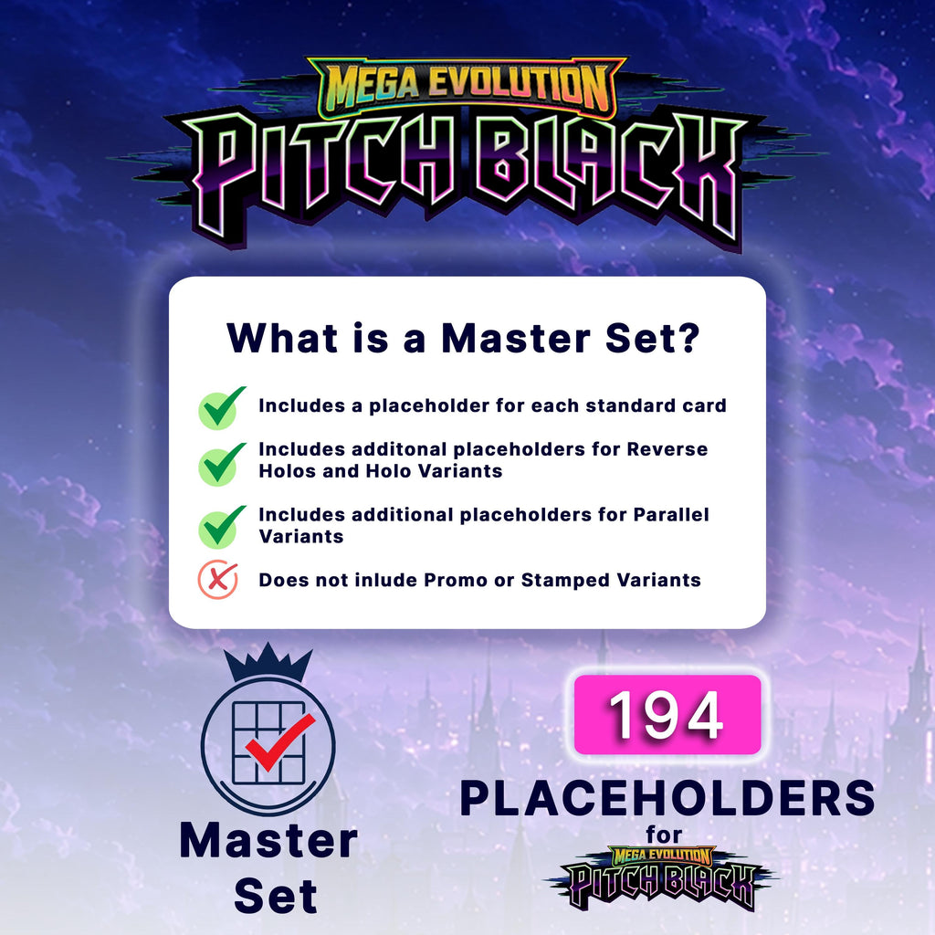 Pitch Black - Pokémon Master Set - Placeholder Kit