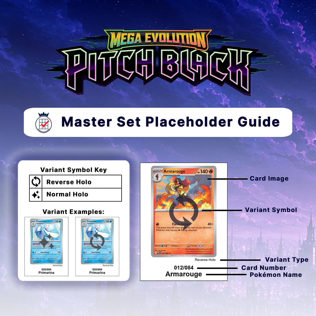 Pitch Black - Pokémon Master Set - Placeholder Kit
