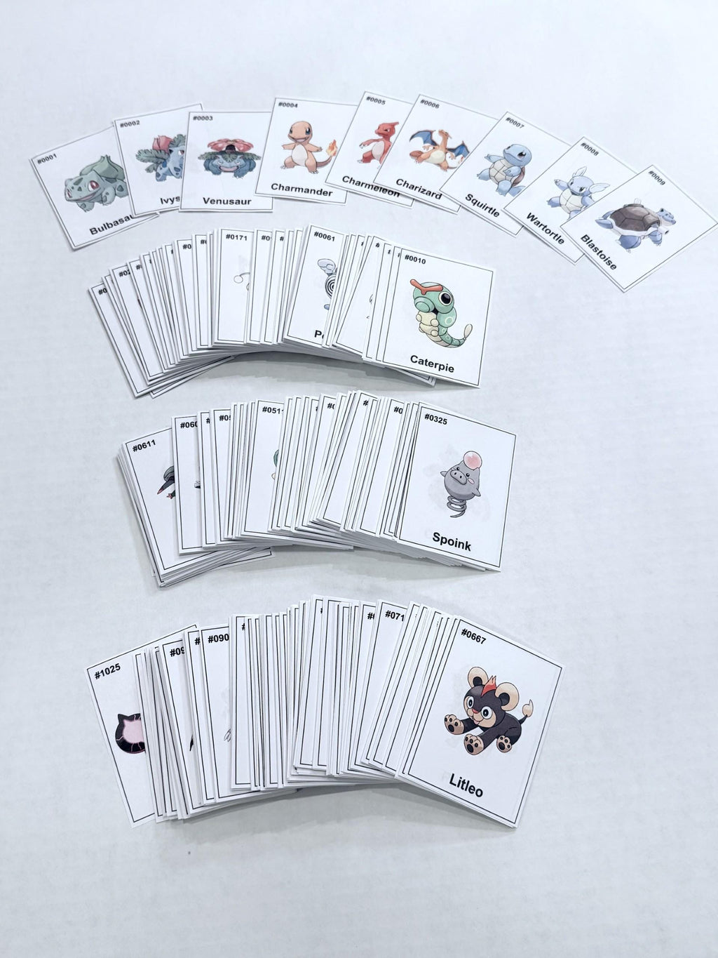 Pokédex Placeholder Kit | Full Dex #0001–#1025 | Pokémon Binder Insert Cards