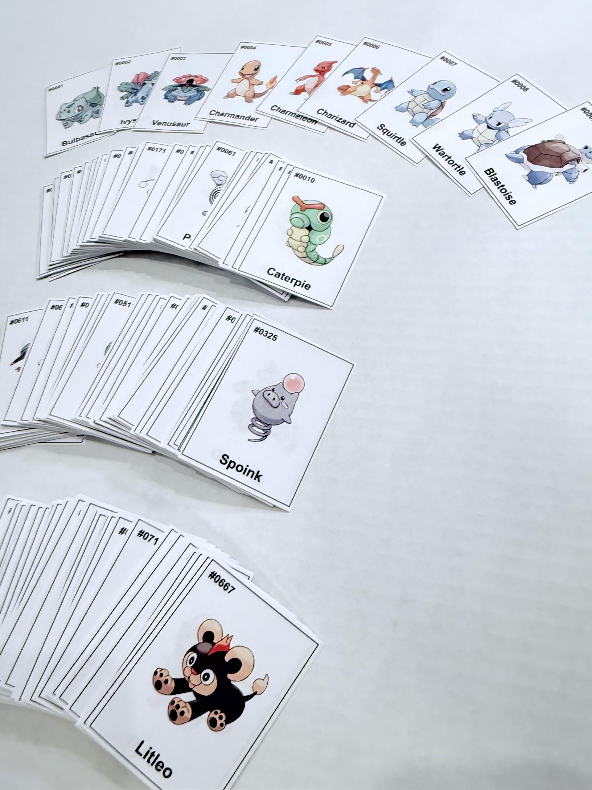 Pokédex Placeholder Kit | Full Dex #0001–#1025 | Pokémon Binder Insert Cards